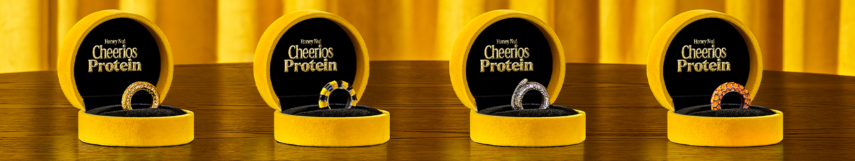 4 types of cheerios ring in boxes